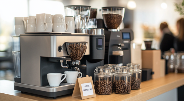 Commercial coffee machine